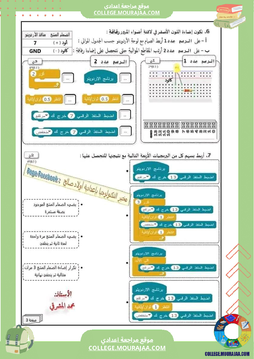فرض_مراقبة_السابعة_في_التربية_التكنولوجية_الثلاثي_الثالث