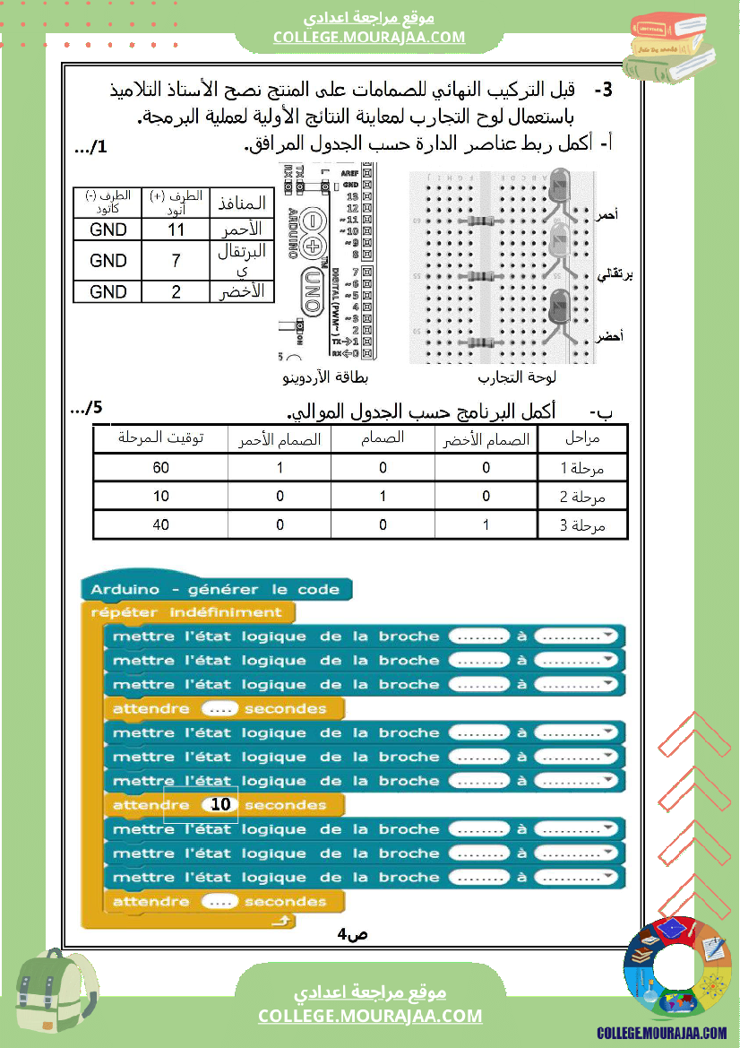 فرض_تأليفي_السابعة_التربية_التكنولوجية_الثلاثي_الثالث