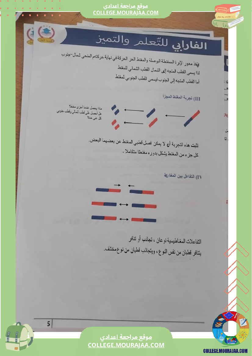 مراجعة_فيزياء_سنة_سابعة_درس_المغانط