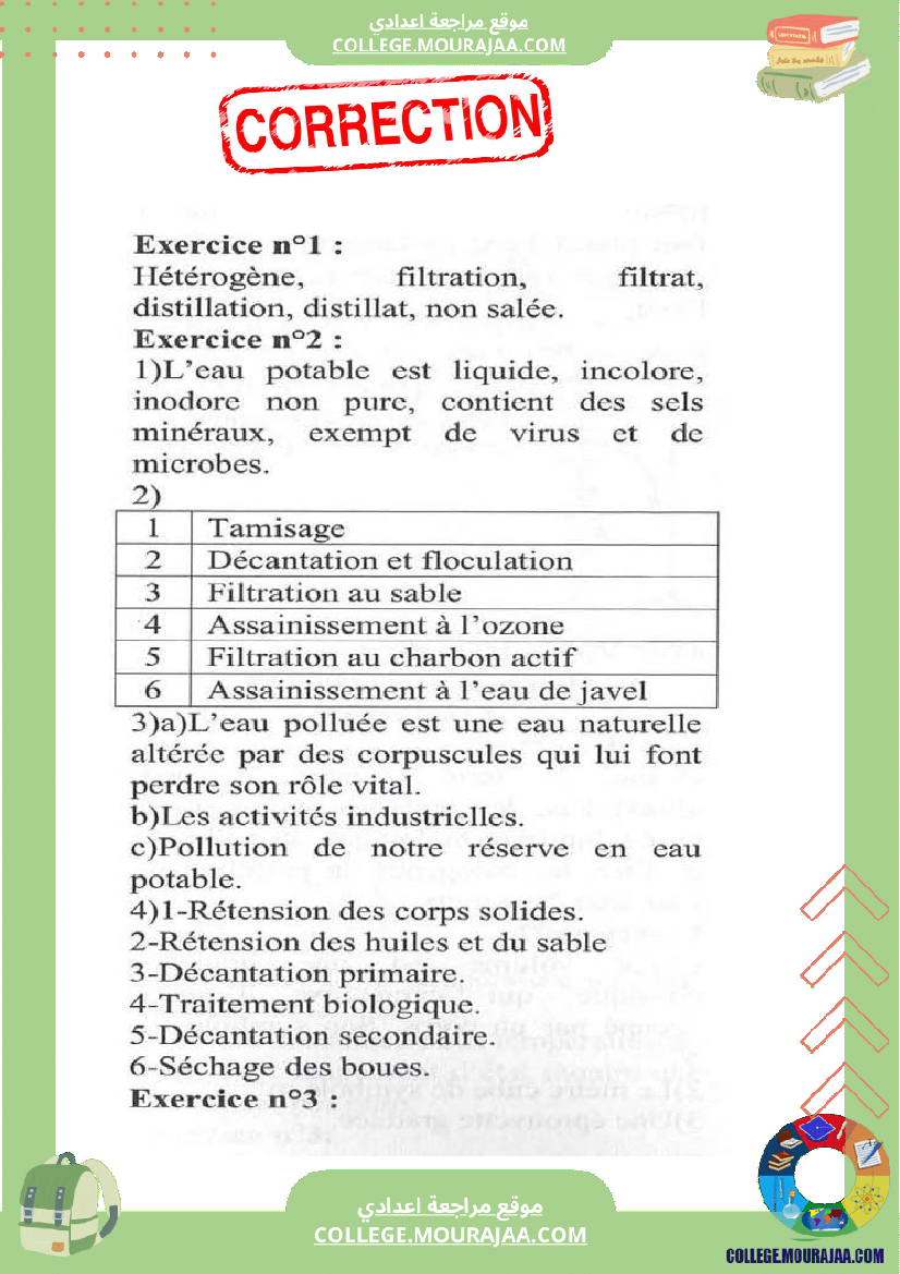 devoir de synthese 1 pilote 7eme annee physique corigee